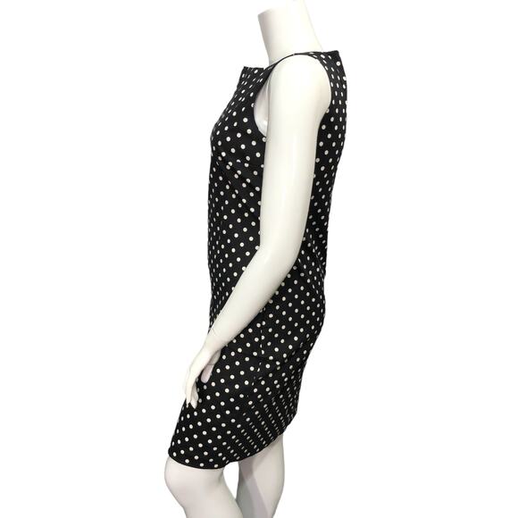 Lauren Ralph Lauren Polka Dot Sleeveless Dress Shift Rear Zip NEW without Tags - Picture 6 of 13